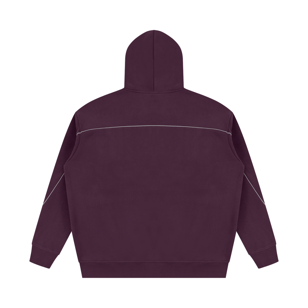 Men's BLW Oversized Piping Fleece Hoodie/flow collection “calm under pressure”