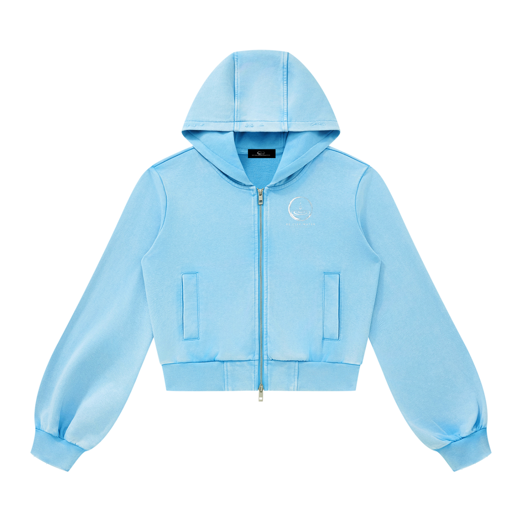 Women’s BLW Vintage Wash Full Zip Hoodie/flow collection “calm under pressure”