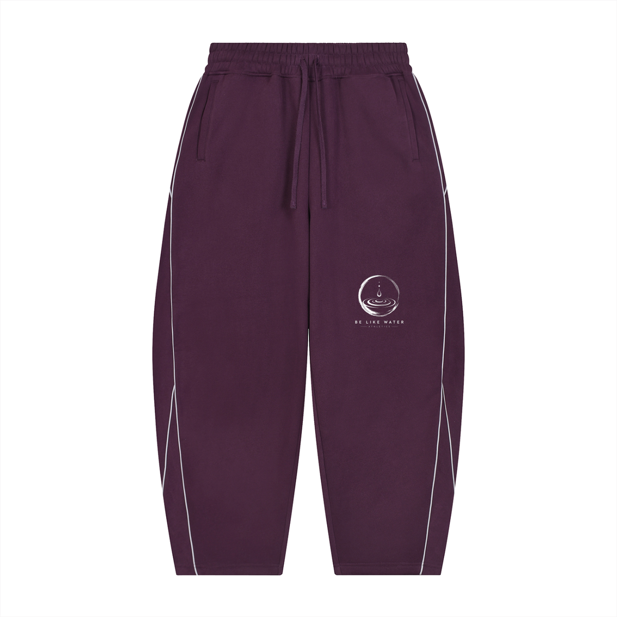 Men's BLW Piping Fleece Barrel Leg Sweatpants/flow collection “calm under pressure”