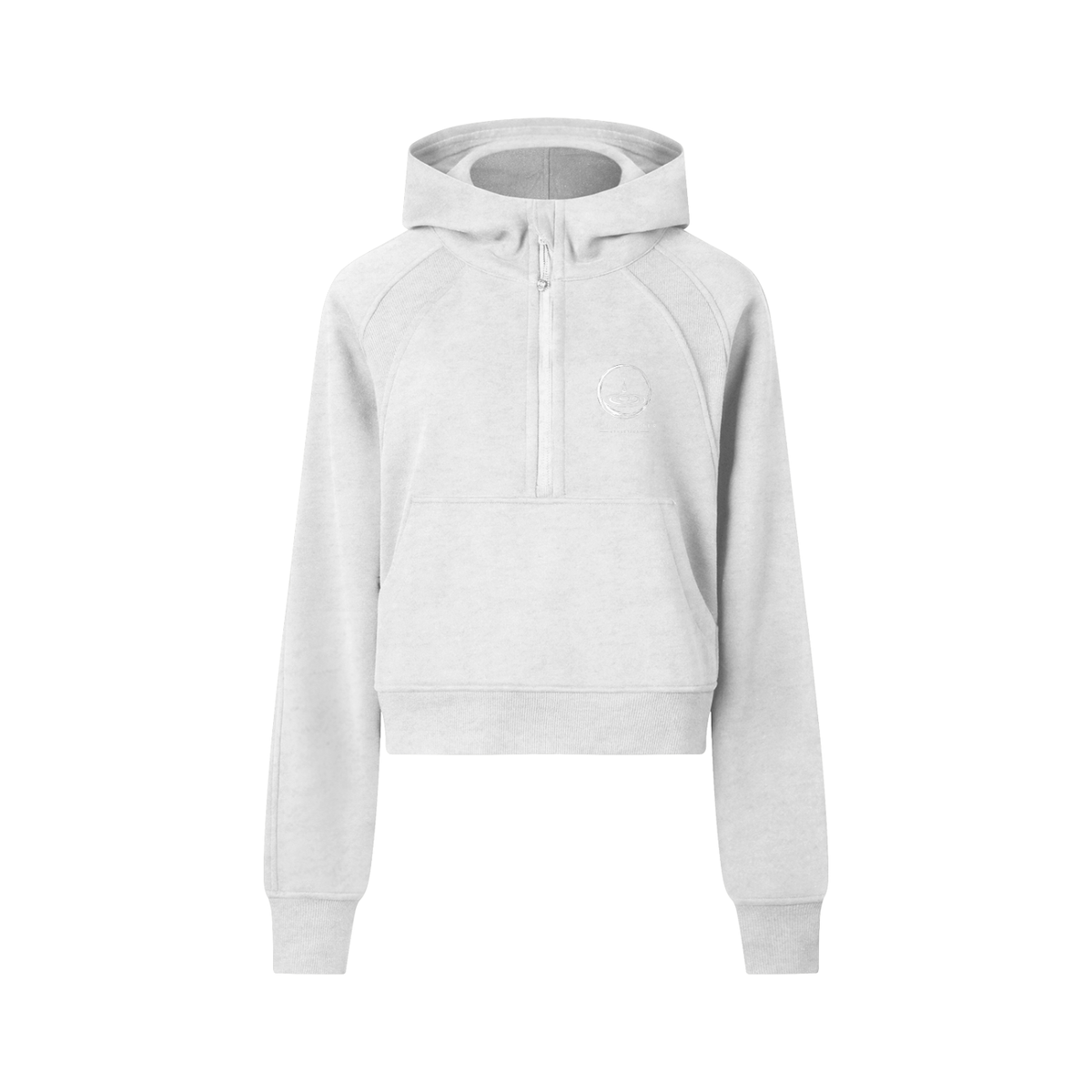 Cropped Half-Zip Hoodie/flow collection “calm under pressure”