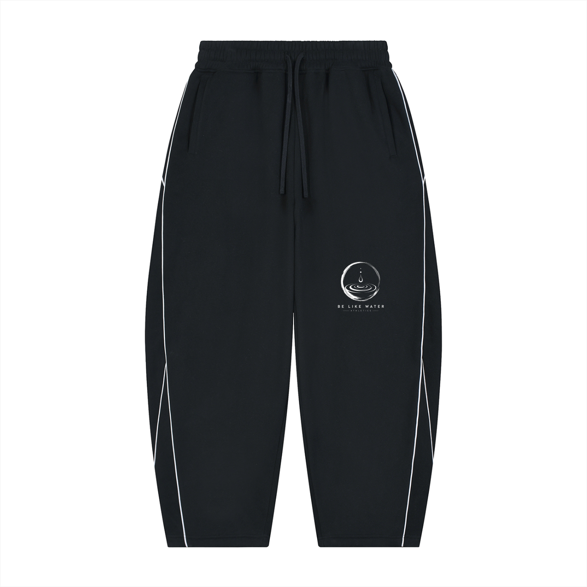 Men's BLW Piping Fleece Barrel Leg Sweatpants/flow collection “calm under pressure”