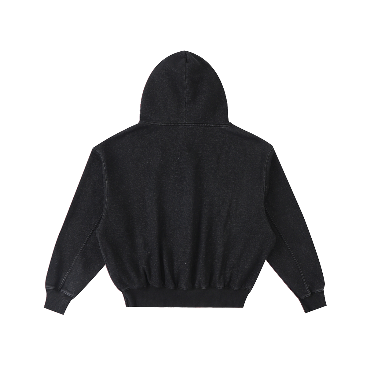 Men’s BLW Frayed Enzyme Washed Fleece Hoodie/flow collection “calm under pressure”