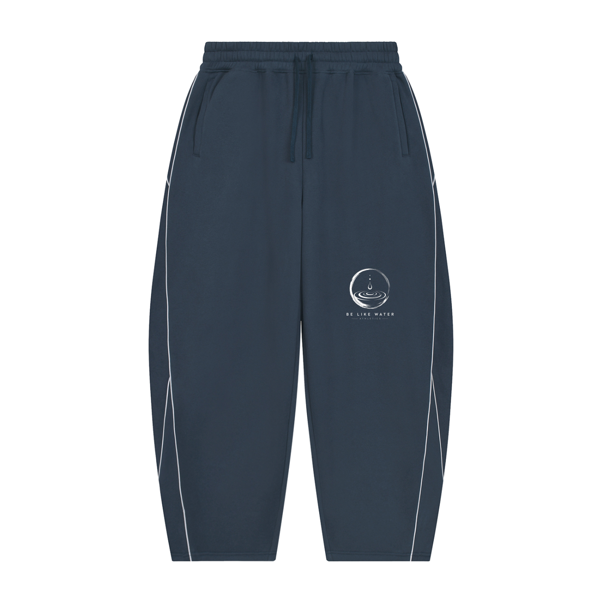 Men's BLW Piping Fleece Barrel Leg Sweatpants/flow collection “calm under pressure”