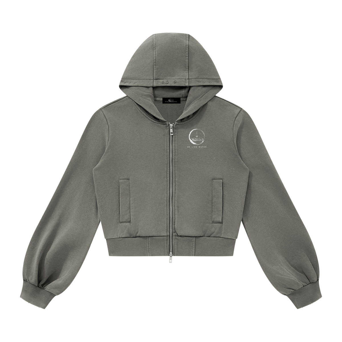 Women’s BLW Vintage Wash Full Zip Hoodie/flow collection “calm under pressure”