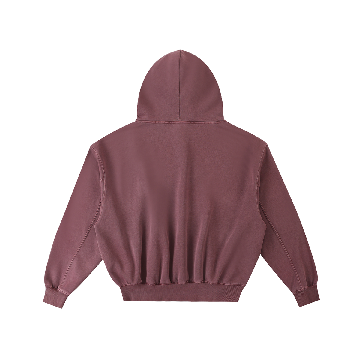 Men’s BLW Frayed Enzyme Washed Fleece Hoodie/flow collection “calm under pressure”
