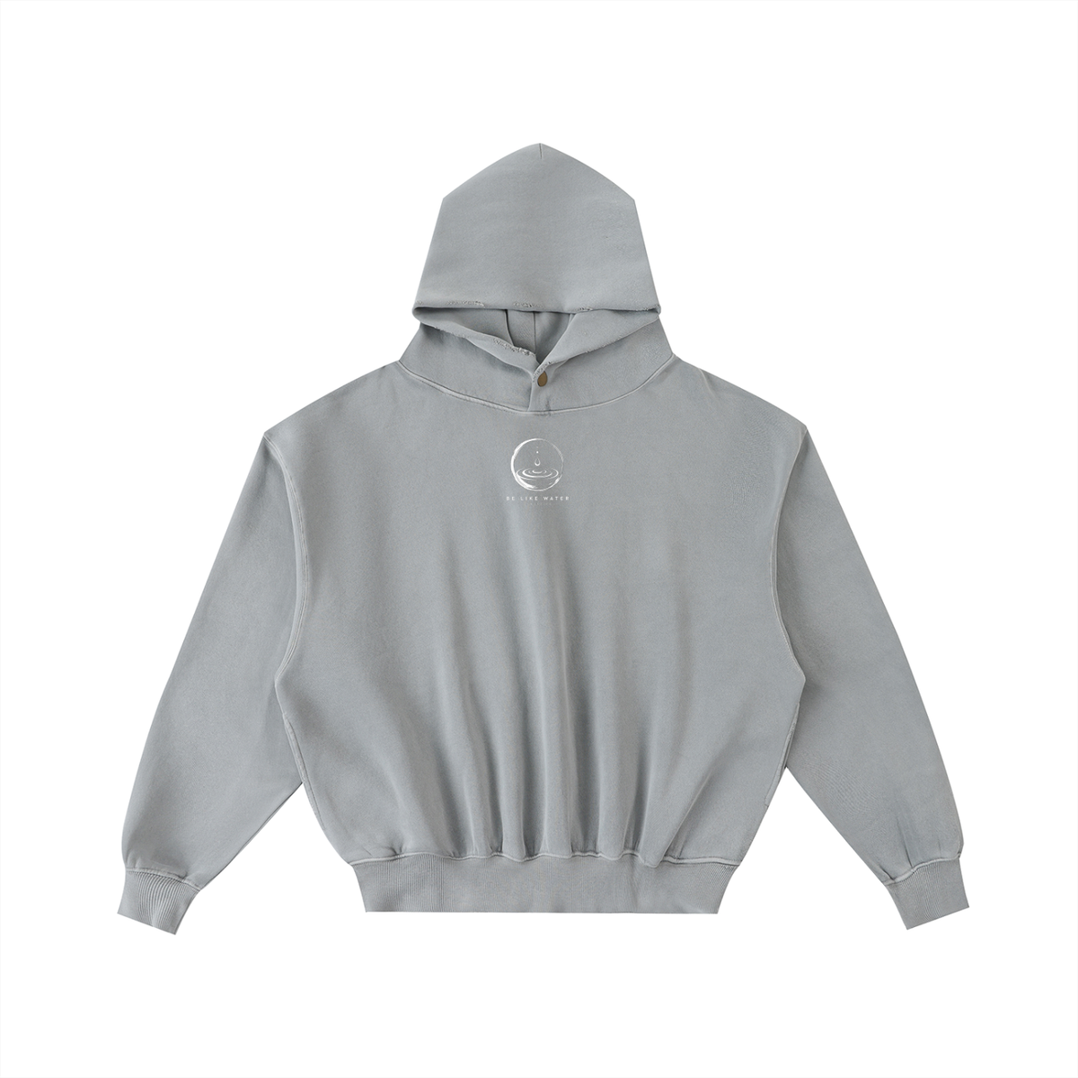 Men’s BLW Frayed Enzyme Washed Fleece Hoodie/flow collection “calm under pressure”