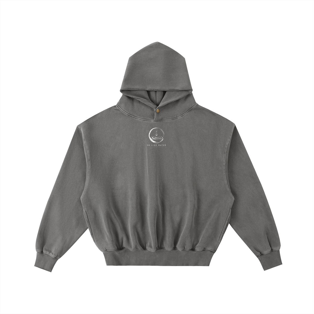 Men’s BLW Frayed Enzyme Washed Fleece Hoodie/flow collection “calm under pressure”