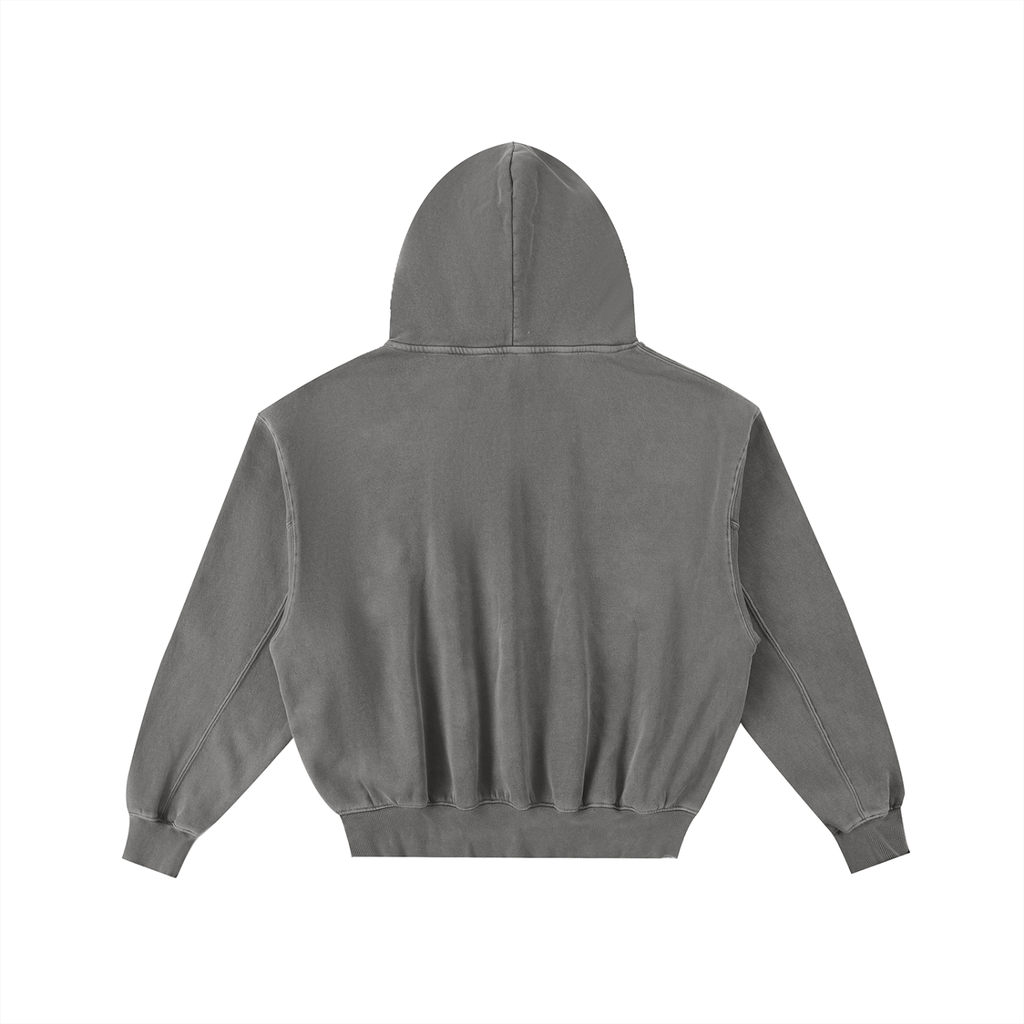 Men’s BLW Frayed Enzyme Washed Fleece Hoodie/flow collection “calm under pressure”