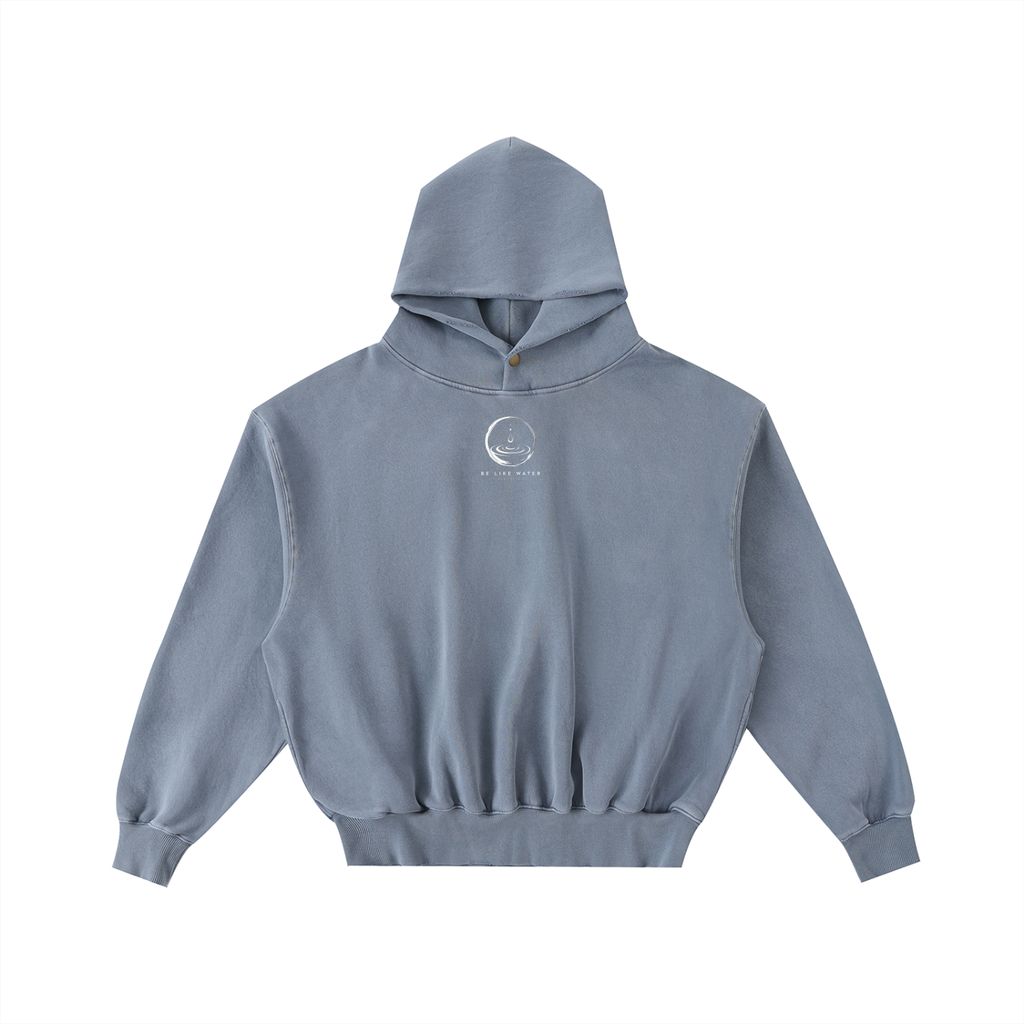 Men’s BLW Frayed Enzyme Washed Fleece Hoodie/flow collection “calm under pressure”