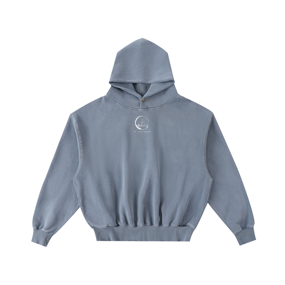Men’s BLW Frayed Enzyme Washed Fleece Hoodie/flow collection “calm under pressure”