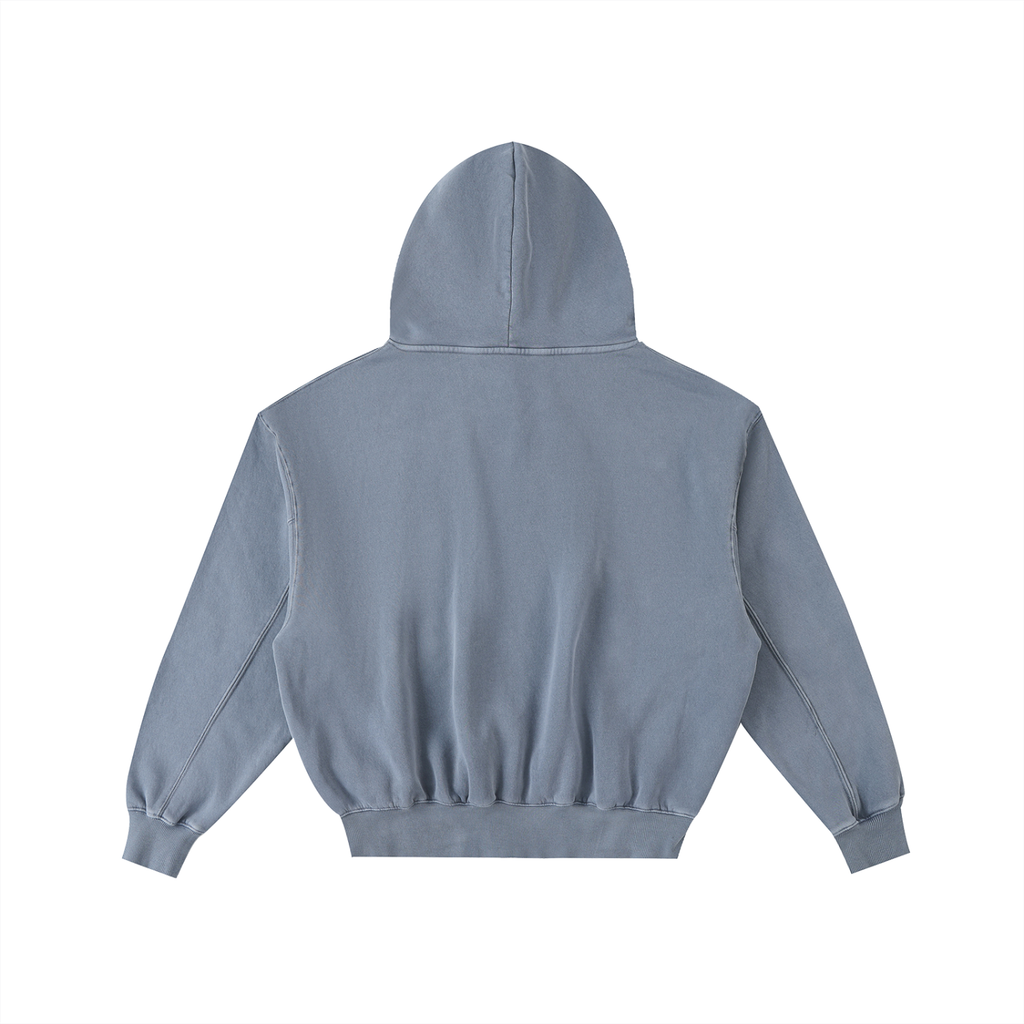 Men’s BLW Frayed Enzyme Washed Fleece Hoodie/flow collection “calm under pressure”