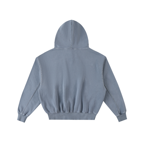 Men’s BLW Frayed Enzyme Washed Fleece Hoodie/flow collection “calm under pressure”