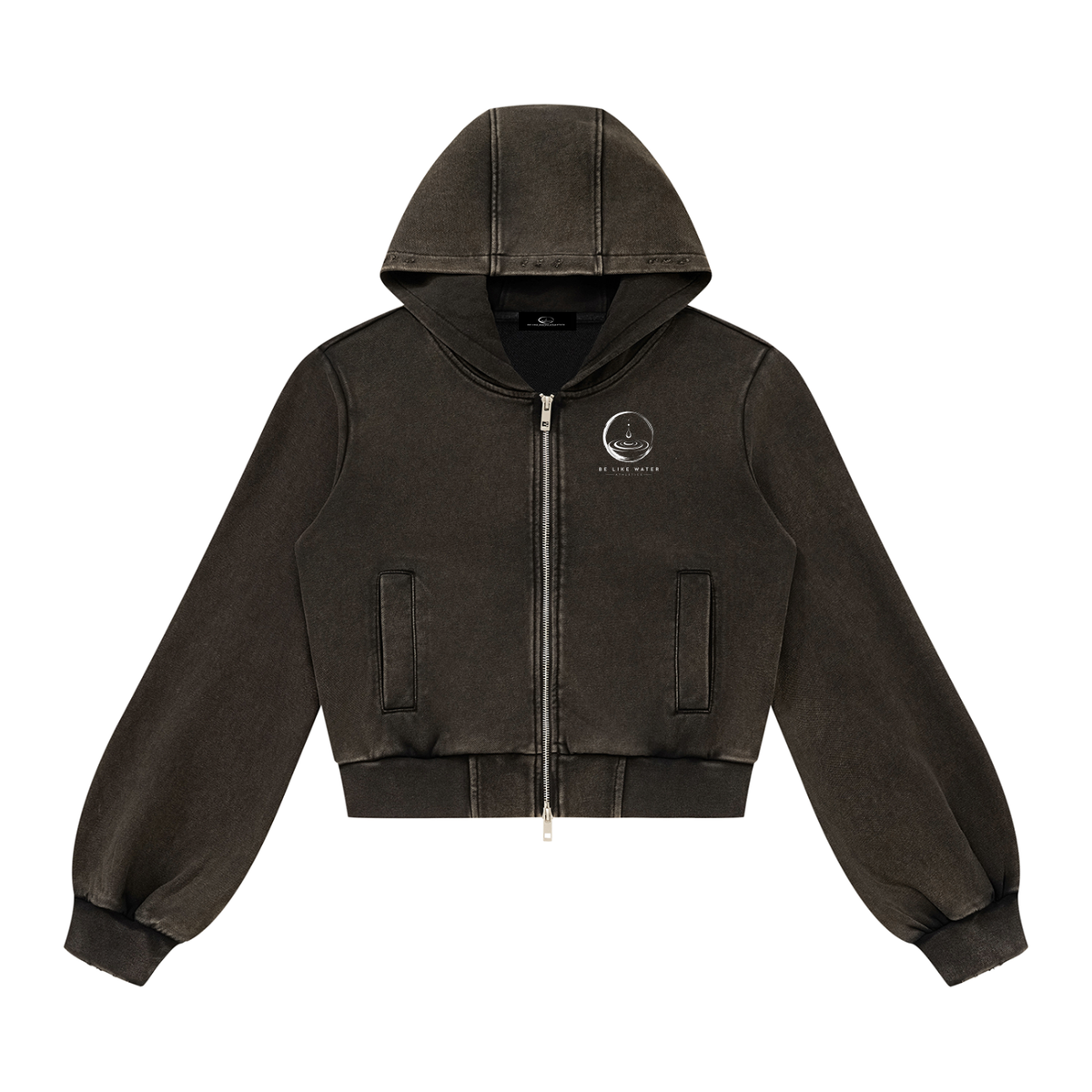 Women’s BLW Vintage Wash Full Zip Hoodie/flow collection “calm under pressure”