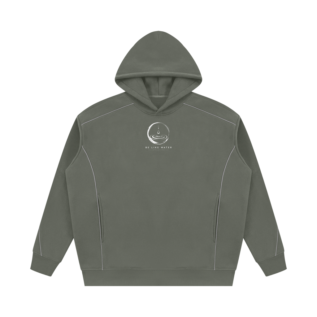 Men's BLW Oversized Piping Fleece Hoodie/flow collection “calm under pressure”