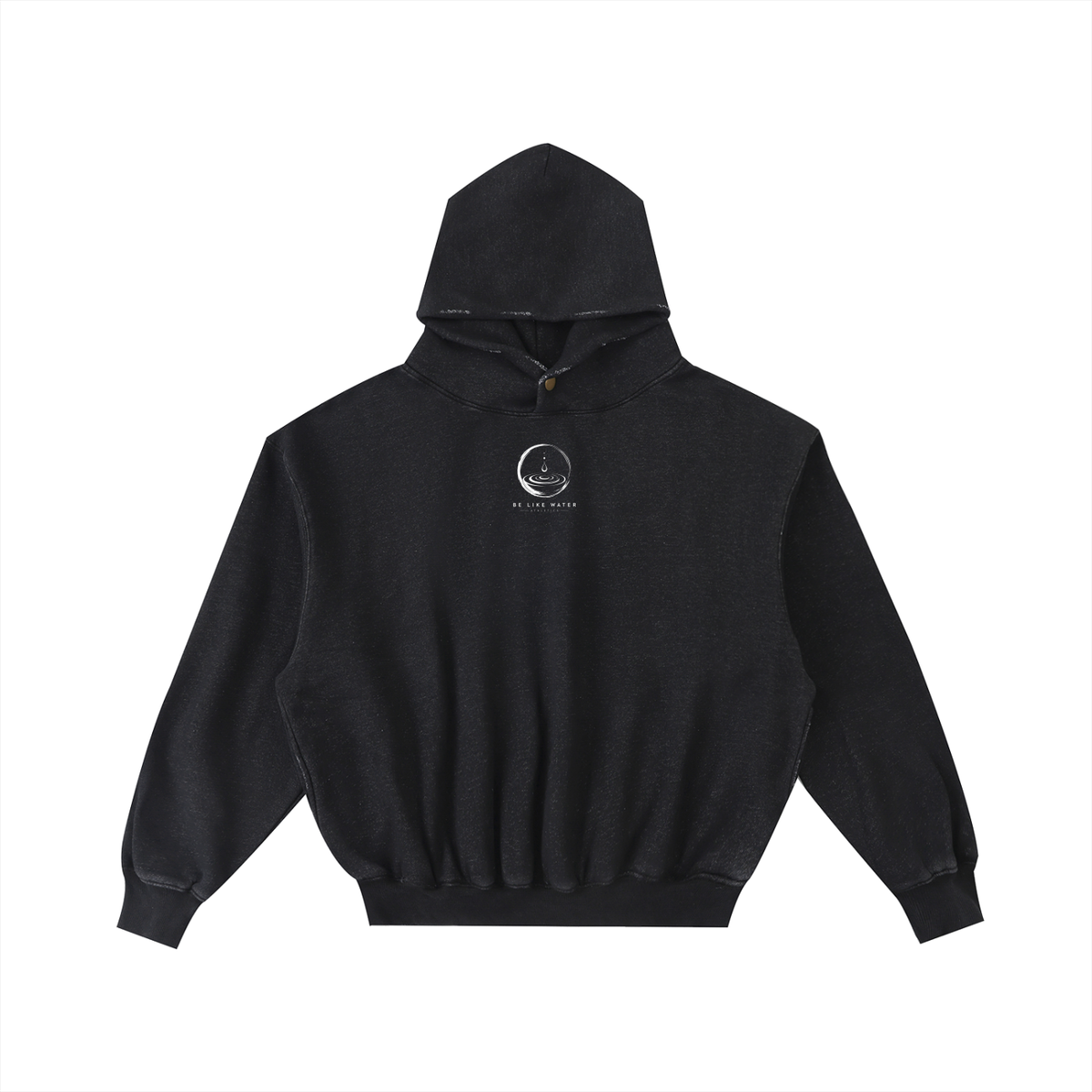 Men’s BLW Frayed Enzyme Washed Fleece Hoodie/flow collection “calm under pressure”
